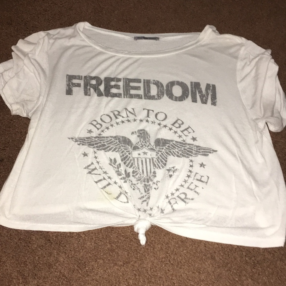 cropped white T-Shirt